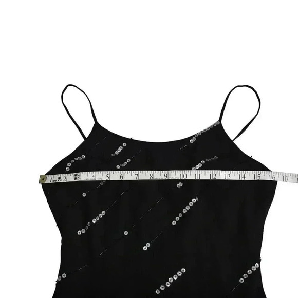 NWT Scala Sequin Black Maxi  Dress Formal Sleeveless Size 5/6 - Picture 9 of 11